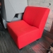 Red Herman Miller Swoop Armless Lounge Chair